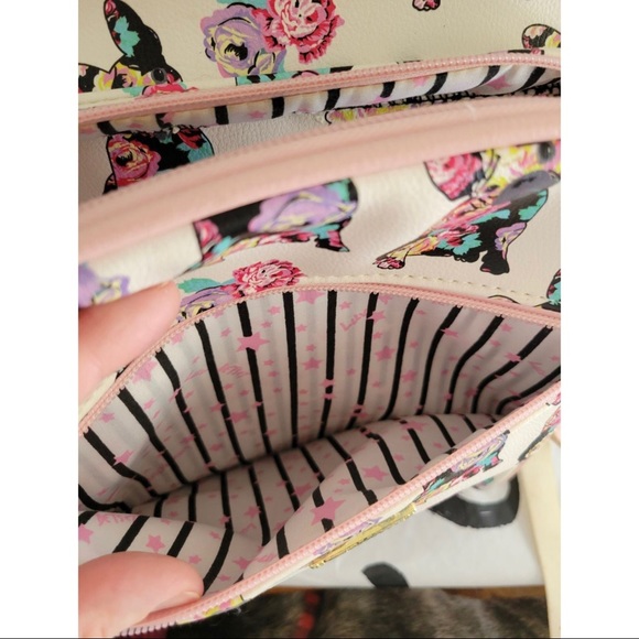 Betsey Johnson French Bulldog Full Size Backpack - Picture 9 of 12